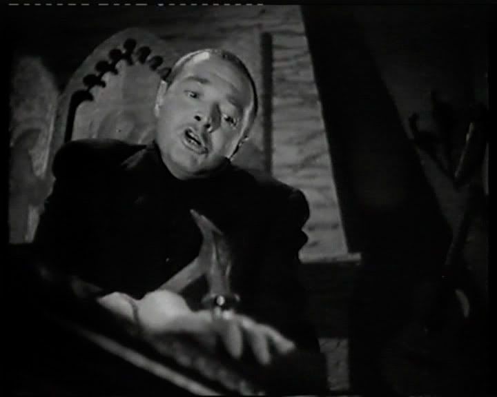 Peter Lorre in The Beast With Five Fingers - click on the picture to view a 12-photo slide show on another page.