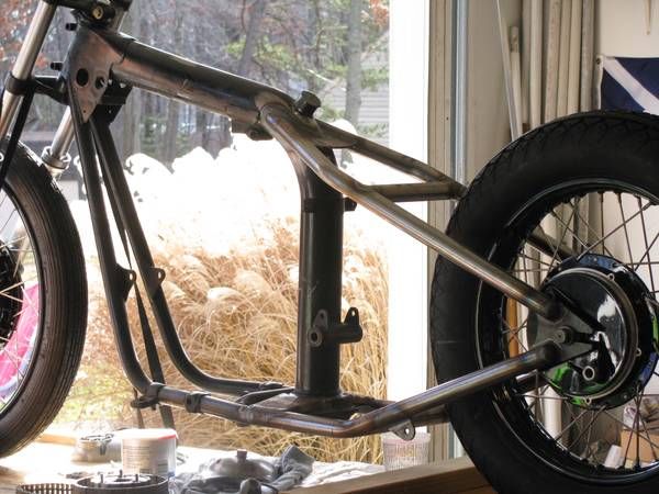 triumph chopper rolling chassis