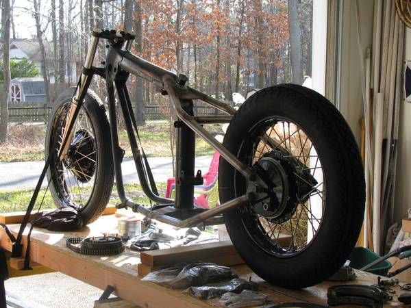 triumph chopper rolling chassis