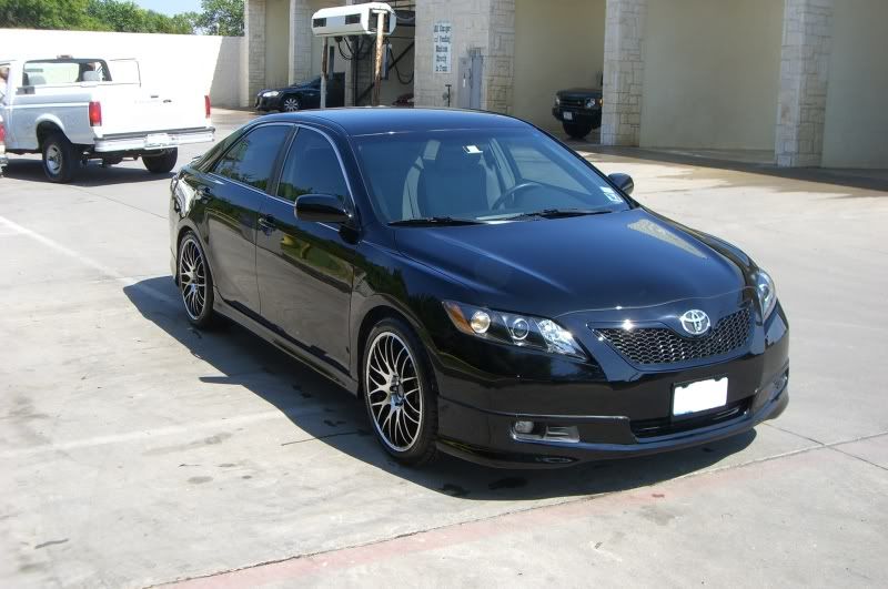 2007 toyota camry se black on black #3