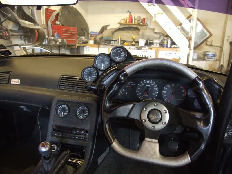 R32 GTR aftermarket dashboard 3 gauge cluster GTR Register Nissan