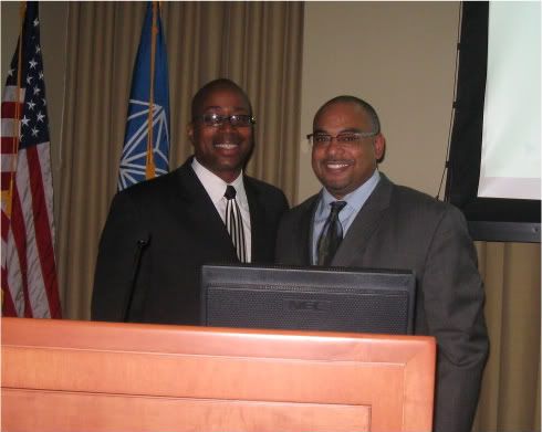 Lee with Kevin McMillan