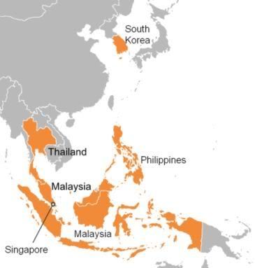 Countries Affected by 1997 crisis