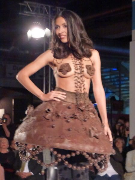 Chocolate Dress model