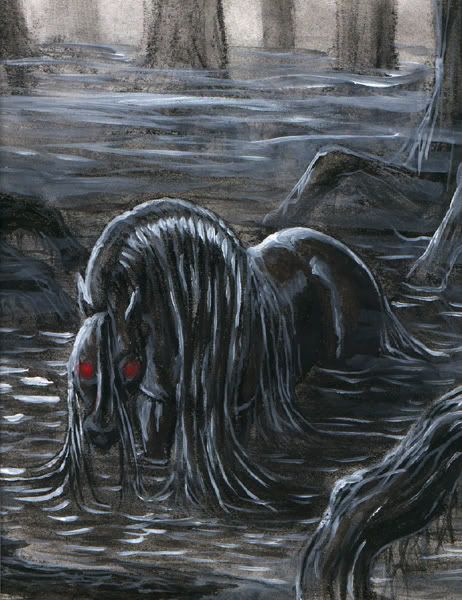 step_into_my_swamp.jpg Demon Horse image by KarouMoonGoddess