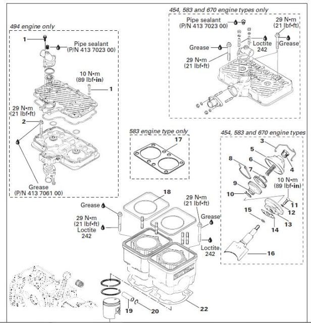 670 rebuild, need torque specs. SkiDoo Snowmobiles Forum