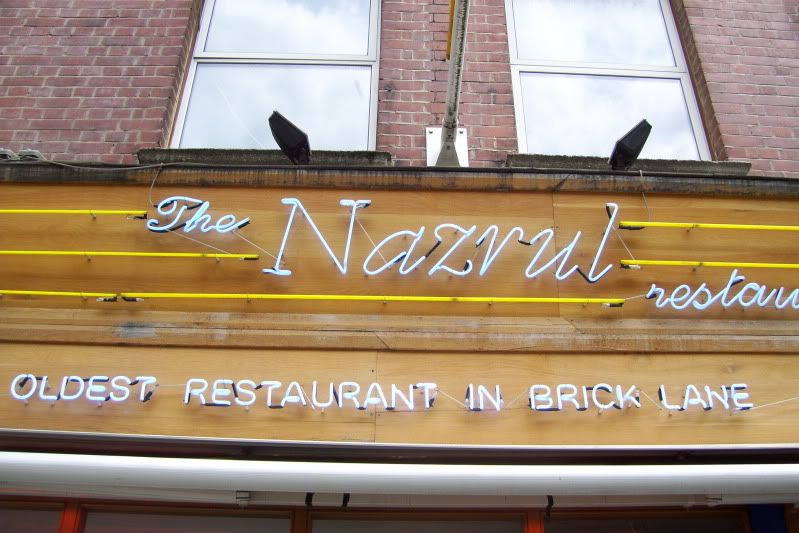 we had lunch at Nazrul on Brick Lane