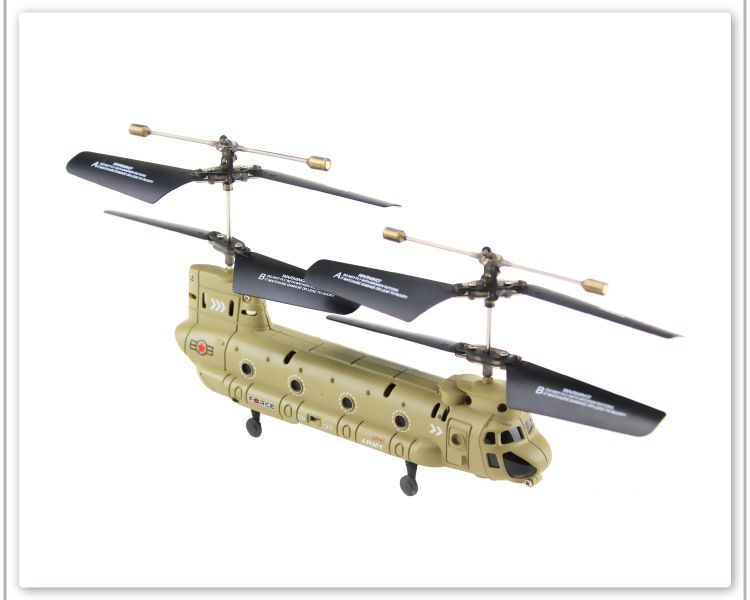 RC Gyro Chinook Helicopter Mini IR Remote Control 3.5CH Transport Heli 332