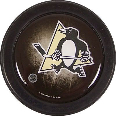 PITTSBURGH PENGUINS OFFICIAL LOGO HOCKEY PUCK