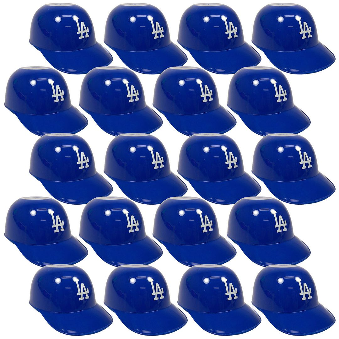 Los Angeles Dodgers 8 oz. Mini Helmet Ice Cream Snack Bowls (20) L.A