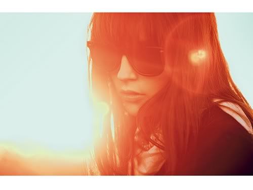 Holga Girl Sunglasses Retro Vintage Pictures, Images and Photos