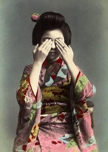 Vintage Photography Color Splash Geisha Pictures, Images and Photos
