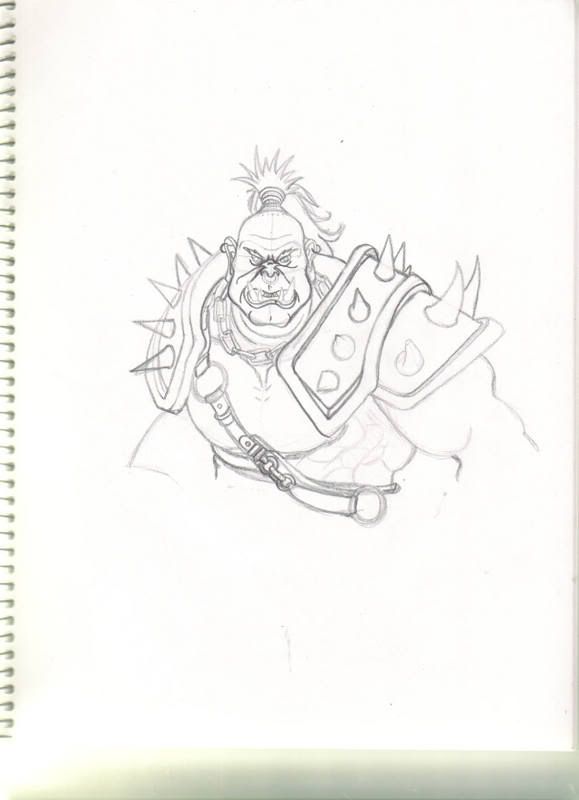 world of warcraft wallpaper orc. WOW Orc sketch