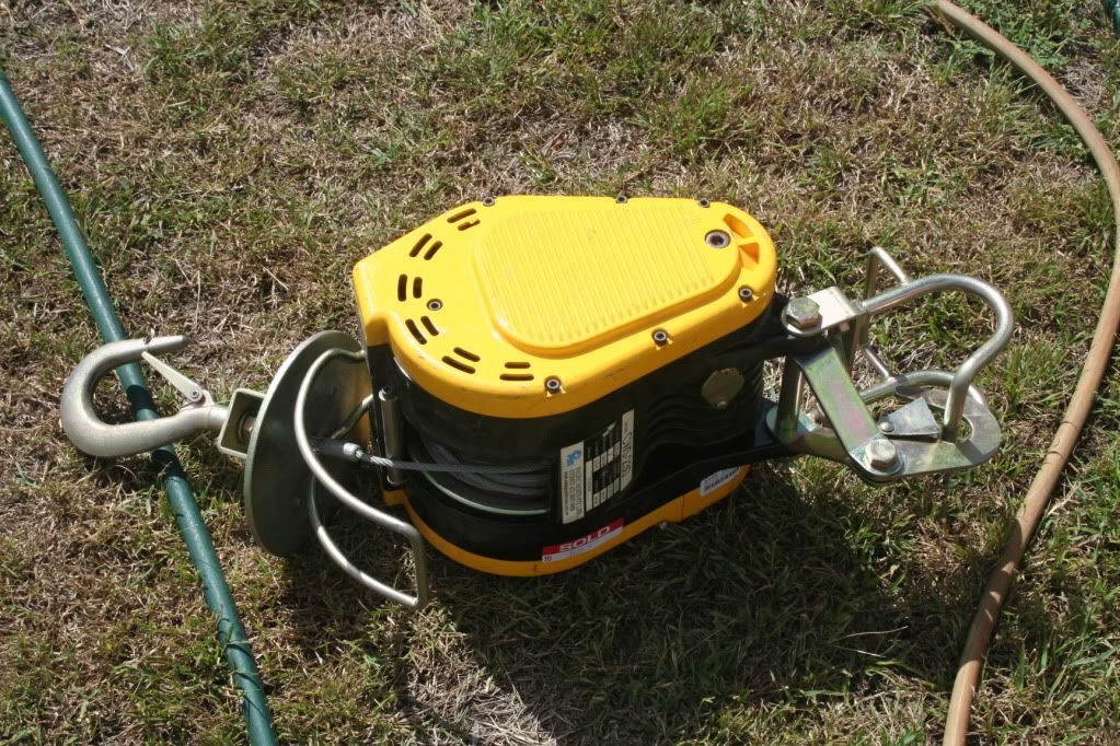 Tiny 240V Washing Machine, 240V winch Classic Caravans