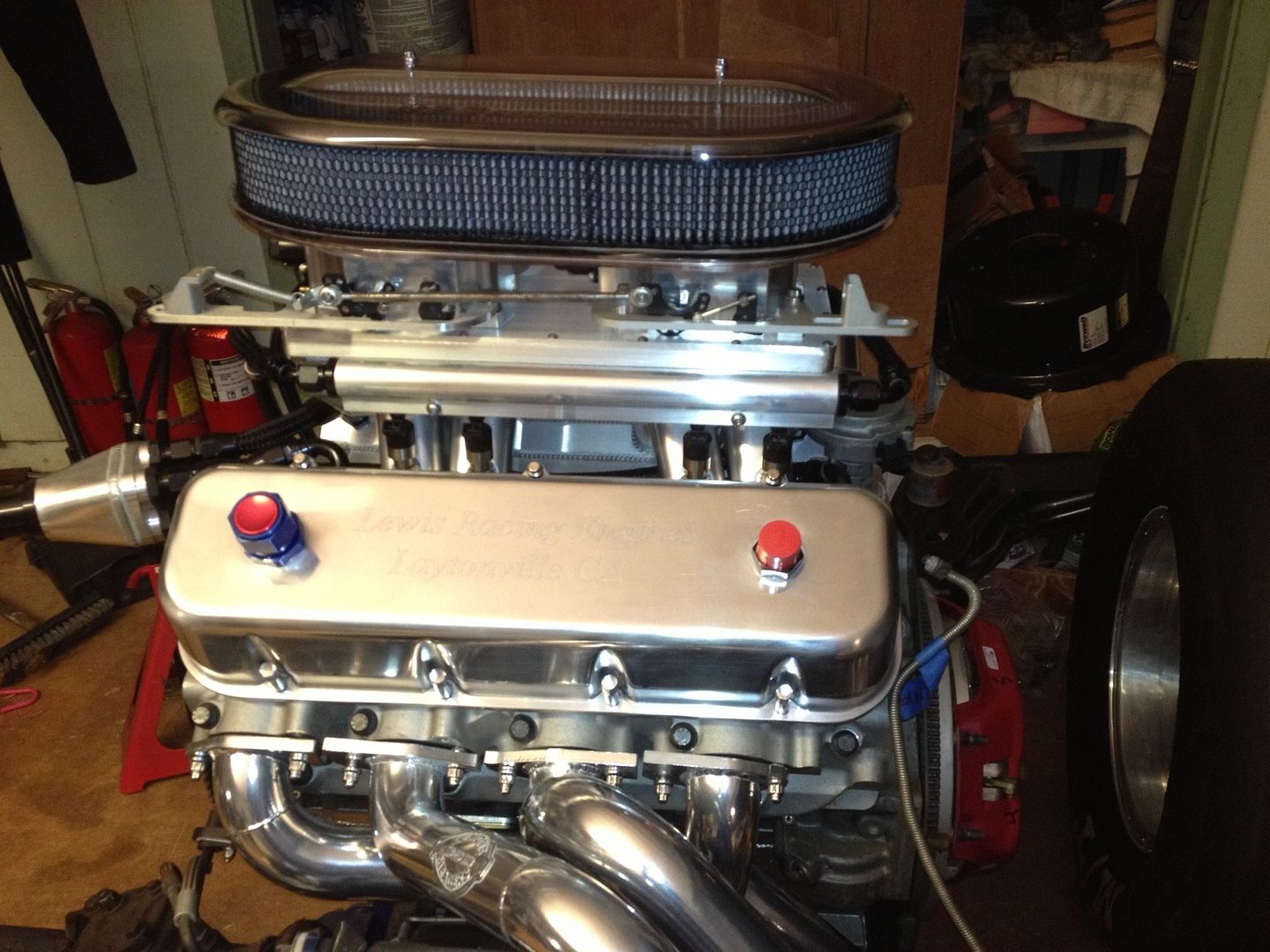Got a new air cleaner for the tunnel ram Team Chevelle