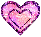 glitter pink hearts