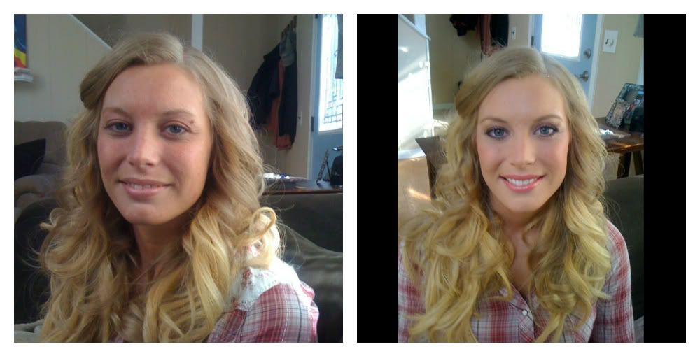 Nashville Bridal Makeup - before and after - www.bridesbylisa.com