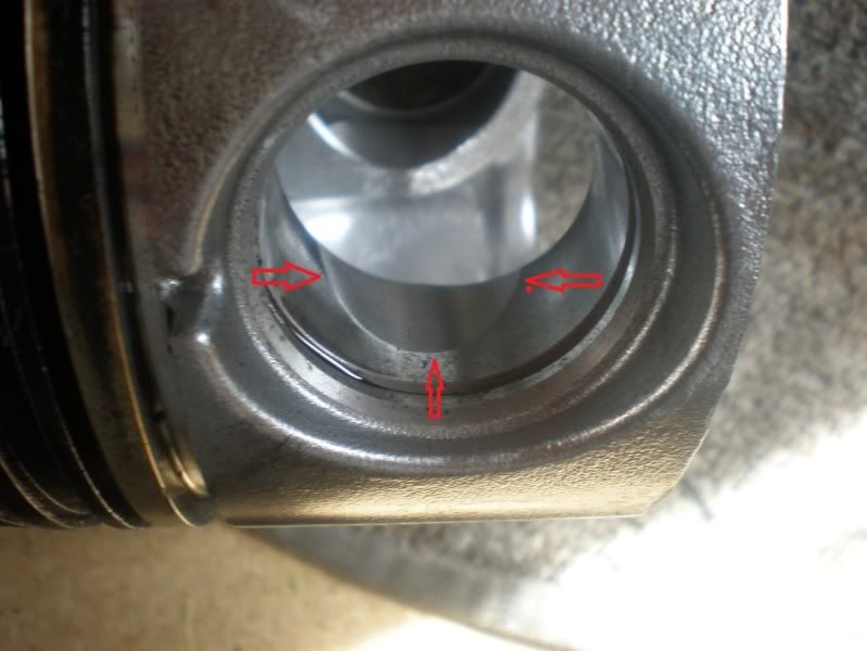 Piston wrist pin bore mark (pic) Ford Power Stroke Nation