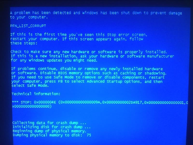 well i got it to blue screen trying to run Skyrim.. this is what i got.