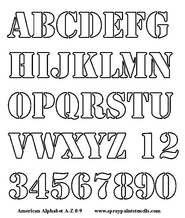 printable lettering stencils. oct made of alphabet stencils