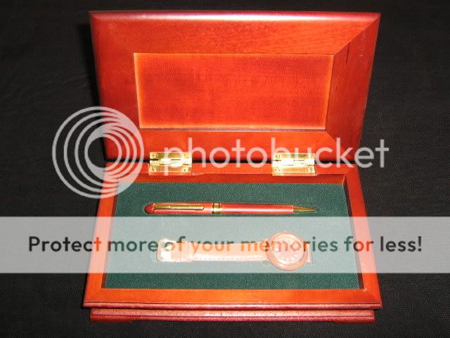 Personalized Pen and Wooden Frame Watch Gift Set  