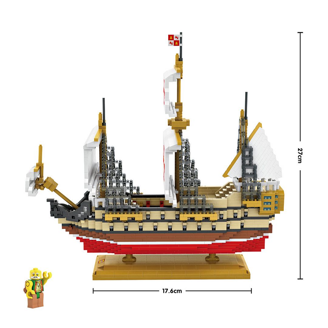 Santa Maria Columbus Sailing Fleet Micro Building Block