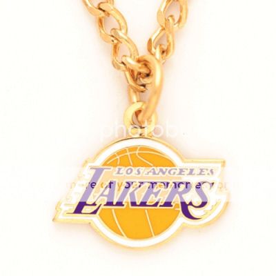 LOS ANGELES LAKERS OFFICIAL LOGO NECKLACE 032085443922  