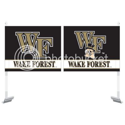 WAKE FOREST DEMON DEACONS OFFICIAL LOGO CAR FLAG 032085273550  