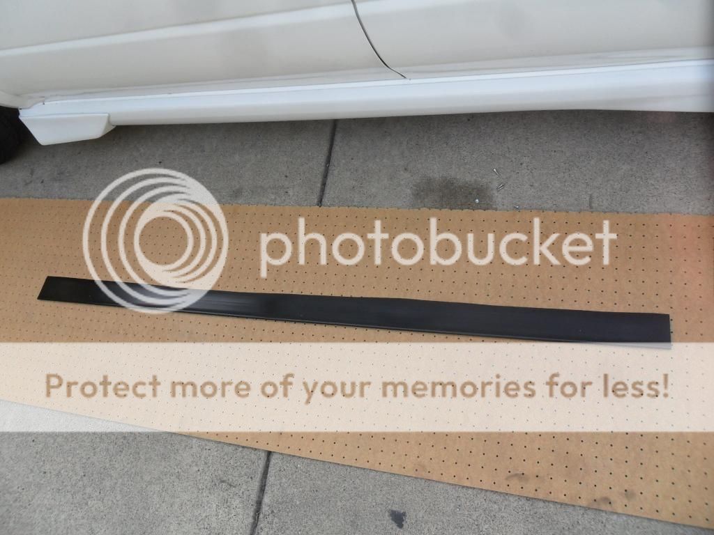 6 rain gutter into Bottom Line Side Skirts NASIOC